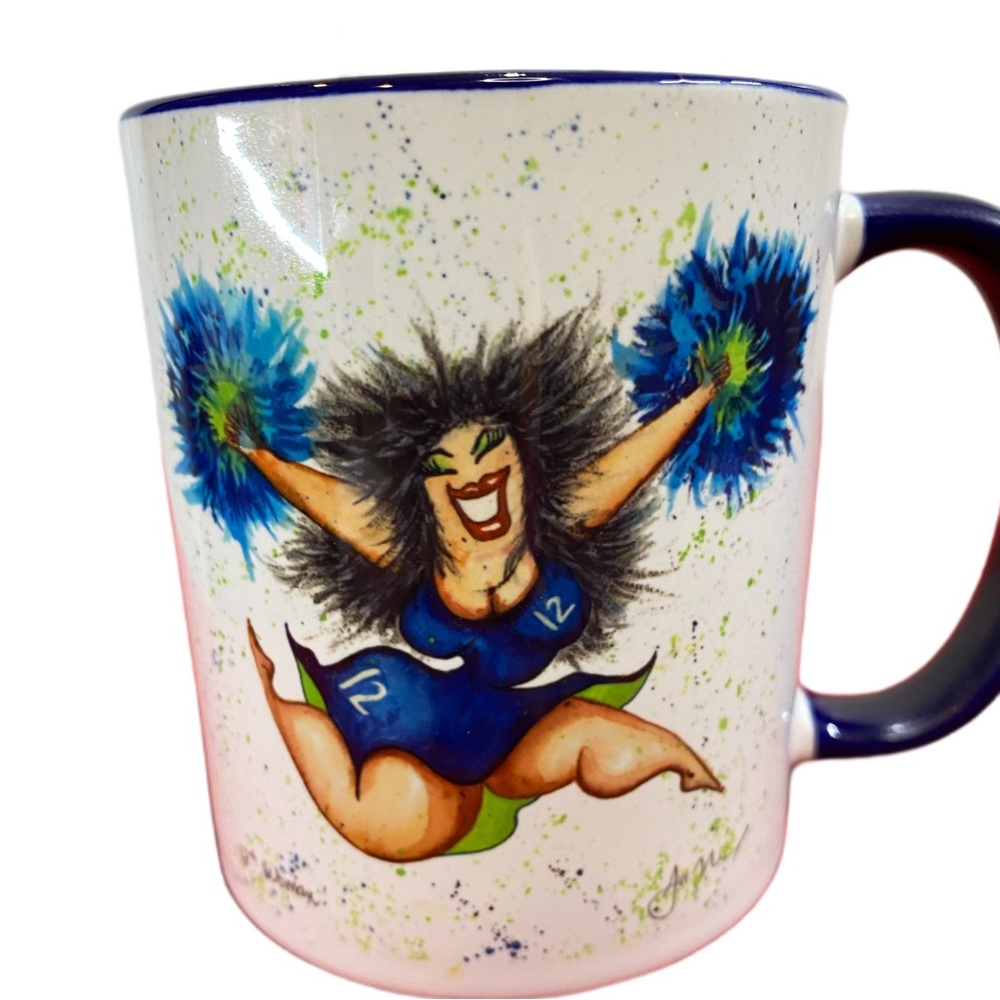 Seattle Seahawks Twelfth Woman Cheerleader 15oz Coffee Tea Mug Fan Mug Football
